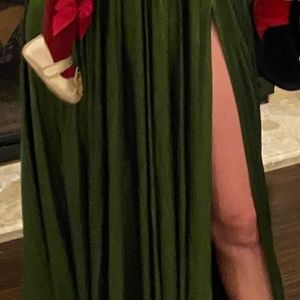 Green retrefote doss dress